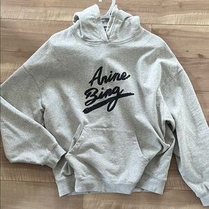 Anine Bing Charcoal Gray Hoodie